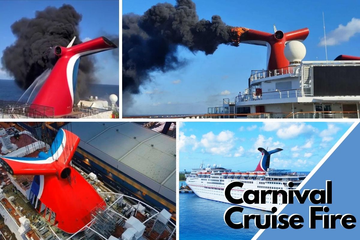 Carnival Cruise Ship Caught on Fire Docked at Grand Turk