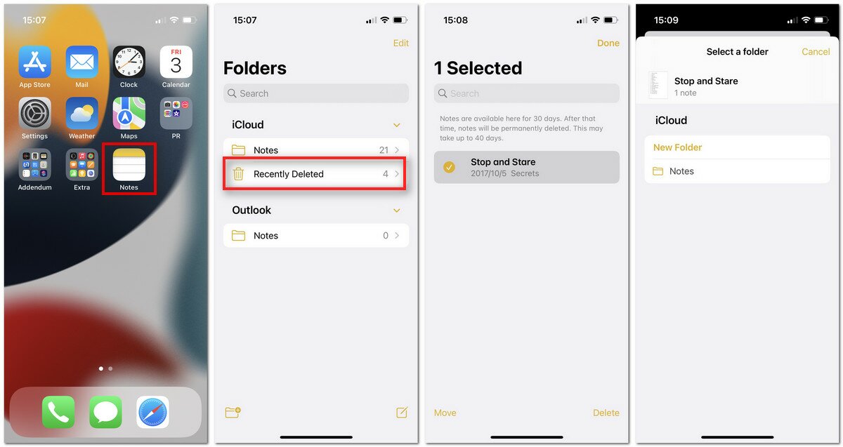 How to Recover Recently Deleted Notes