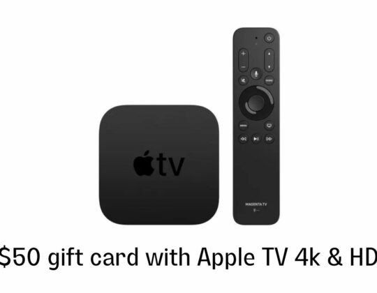 With the purchase of Apple TV 4K and HD, Apple is giving away a $50 gift card.