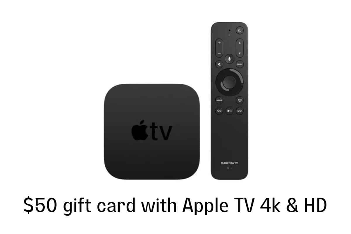 $50 gift card with Apple TV 4k & HD