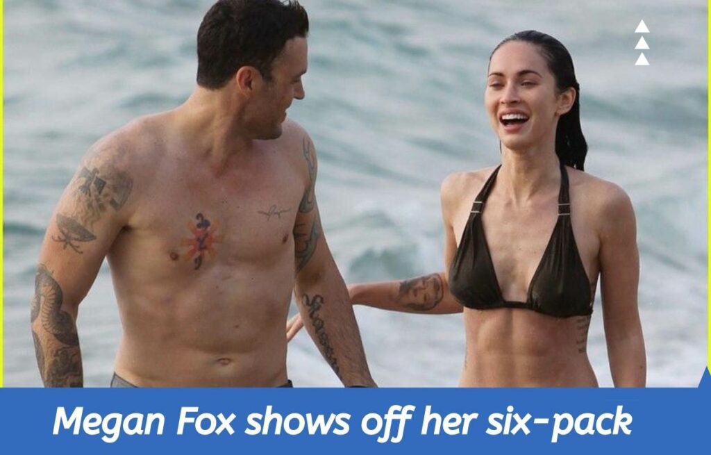 Megan Fox shows off her six-pack