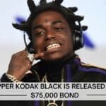 Rapper Kodak Black is released on a $75,000 bond