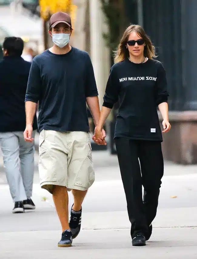 the couple was seen walking around New York City