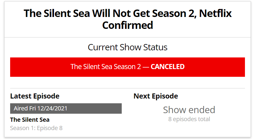 The Silent Sea Season 2