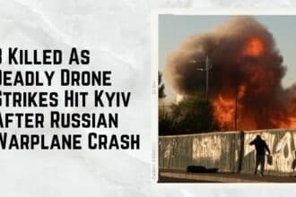 8 Killed As Deadly Drone Strikes Hit Kyiv After Russian Warplane Crash