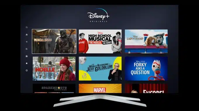 disney plus user interface main screen