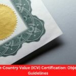 National In Country Value ICV Certification Objectives and Guidelines