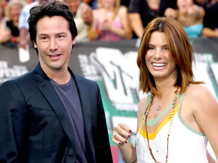 Keanu Reeves and Sandra Bullock