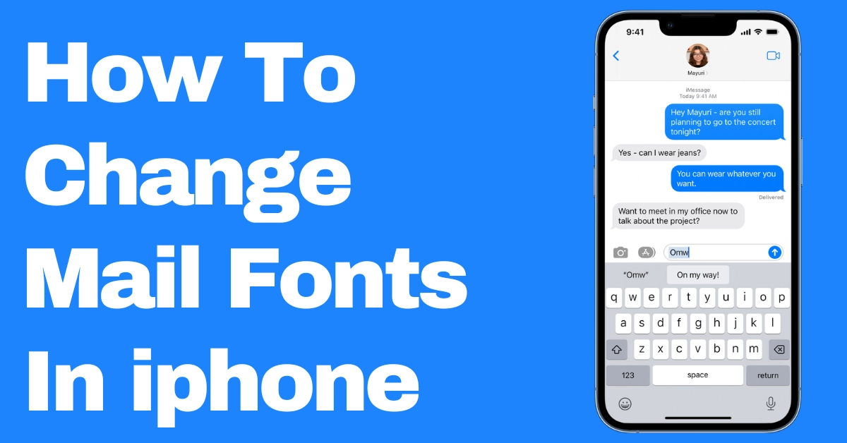 how to change font in apple mail