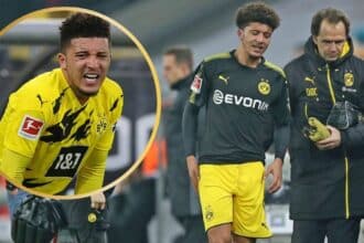 jadon sancho Injury