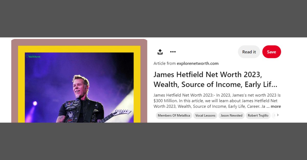 James Hetfield Net Worth