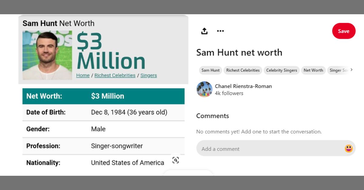 Sam Hunt Net Worth