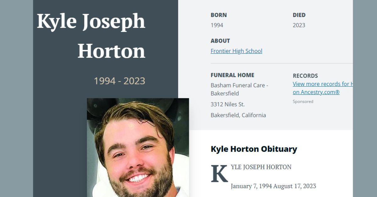 Kyle Horton Obituary